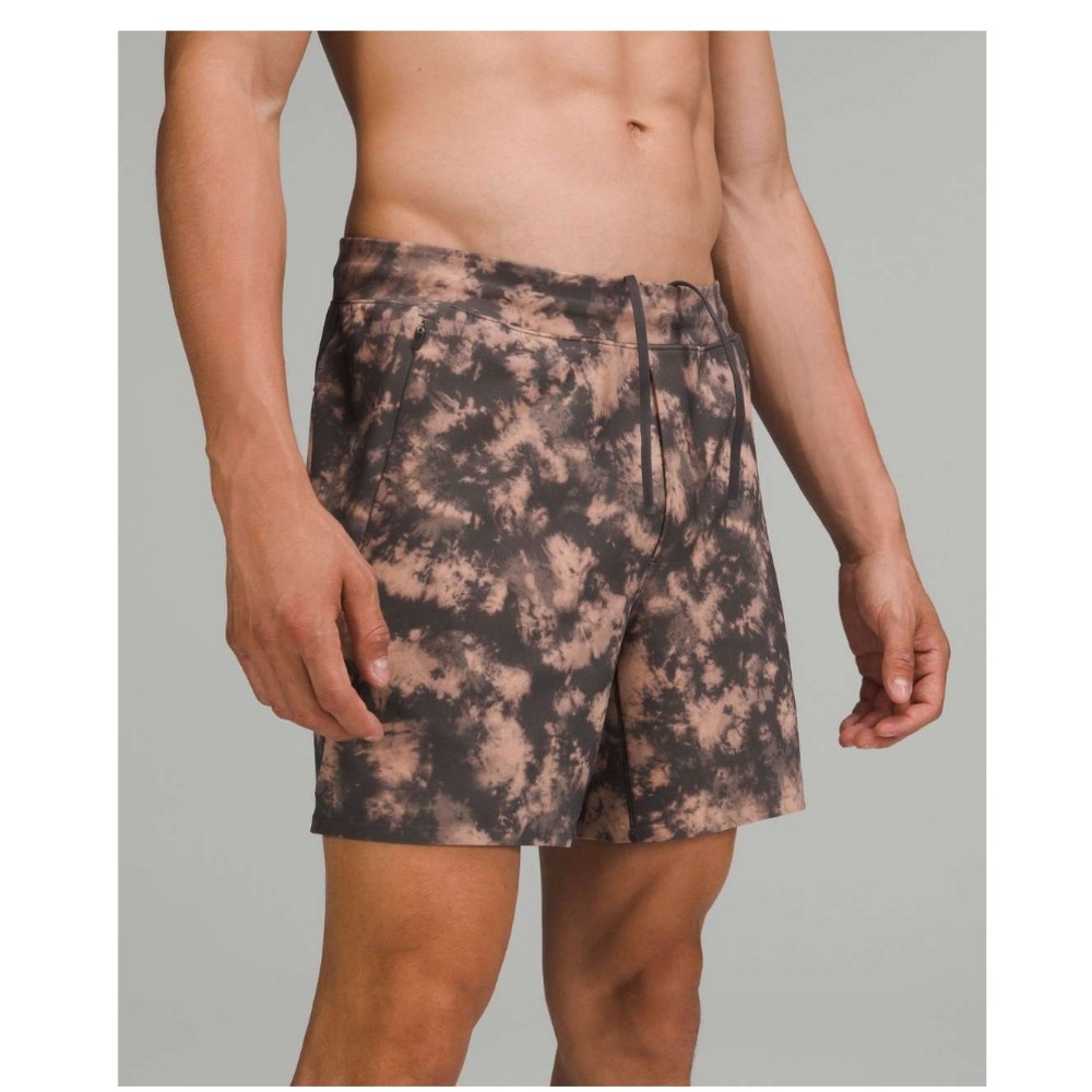 Lululemon Balancer Short 6" Men's Size M Everlux Pink Clay Multi Unlined